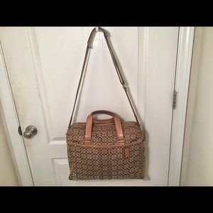 Large COACH Monogram Tote Messenger